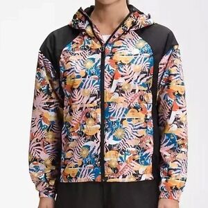 The North Face Floral Tropical HYDRENALINE Windbreaker Windwall Jacket Size M